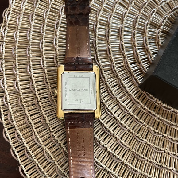 Michael Kors Brown Leather Watch - Picture 6 of 6